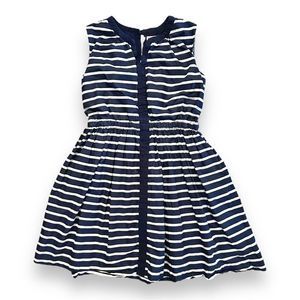 Crewcuts Navy and White Striped Sleeveless Dress